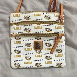 Dooney & Bourke LSU Tigers Patterned Crossbody Bag